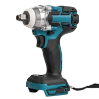 Electric Brushless Impact Wrench Rechargeable 1/2 Socket Wrench Cordless Without Battery For Makita 18V Battery