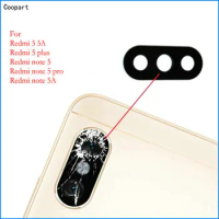 2pcs/lot Coopart New Back Rear Camera lens glass for Xiaomi Redmi note 5 pro note 5A / Redmi 5 5A &amp; 5 Plus with Sticker