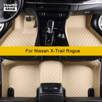 CUWEUSANG Custom Car Floor Mats For Nissan X-Trail Rogue XTrail Auto Accessories Foot Carpet