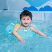 自游寶貝嬰兒游泳圈防翻趴圈脖圈寶寶腋下0-6歲自由游泳圈兒童 【麥田印象】