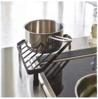 【2個】三角廚房置物架 廚房檯面,廚房,櫃子的角落儲物架 金屬調味料架【顏色黑色】#DADADI