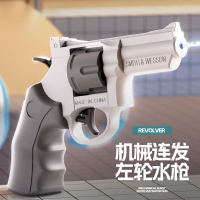 網紅左輪機械聯動水槍兒童手搶呲水槍格洛克沙漠鷹噴水滋水打水仗