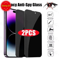 Kaca Bajaan Privasi Anti-Perisik, 2 Keping, Serasi untuk OPPO A52, A72, A92, A53, A32, A33, A54, A55
