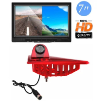 E9 HD 720P Brake Light Rear Camera+7.0'' monitor for Opel Movano B/ Vauxhall Movano B/ Renault Master/ Nissan NV400 2010-2019