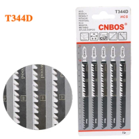 5Pcs/set HSS HCS Ground Teeth Straight Fast Cutting T-Shank Jig Saw Blade Set For Woodworking Cheap Price