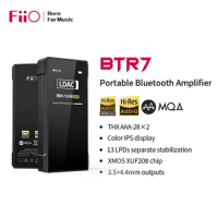GoldCoin 5%+FiiO BTR7 Hi-res HIFI Headphone Amplifier QCC5124 Bluetooth AMP MQA USB DAC THX AAA 3.5mm 4.4mm Balanced Output LDAC