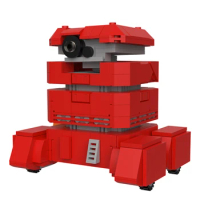 MOC B2EMO Factory Robot Building Blocks Set with wheels Can slide Space Wars Mecha Model Bricks Toys For Children Birthday Gift