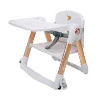 【Mombella &amp; Apramo】Flippa 摺疊式兒童餐椅-聖誕白金版(兒童餐椅/公司貨)