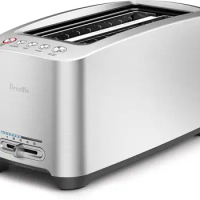 Die-Cast Long Slot Smart Toaster 4 Slice BTA830XL, Brushed Stainless Steel