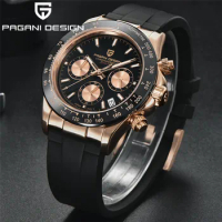 PAGANI DESIGN Male Wristwatch Chronograph Waterproof Clock Top Brand Luxury Military Original Dress VK63 Quartz Men Watch 1664