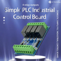 Domestic Simple PLC Industrial Control Board Compatible With Mitsubishi FX3U 6 Channel Input and 4 Channel Relay Output