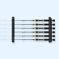 LUREHOLIC Rak Holder Joran Pancing 6 Slot - Penyimpanan Terorganisir, Tanpa Risiko Joran Terjatuh, A