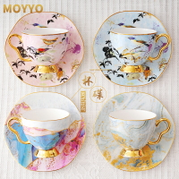 moyyo咖啡杯歐式小奢華英式田園風下午茶具套裝骨瓷紅茶杯碟陶瓷