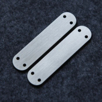 1 Pair Hand Made Titanium Alloy Scales with Install Brass Rod for 58mm Swiss Army Knife