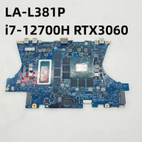 LA-L381P With i7-12700H RTX3060-V6G Notebook Mainboard For Dell Alienware x14 Laptop Motherboard DDR5 01CYTC 0T9XYP T9XYP