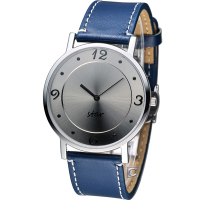 STAR 時代 時光閣樓時尚腕錶-銀x藍/40mm