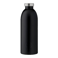 義大利 24Bottles不鏽鋼雙層保溫瓶850ml-紳士黑