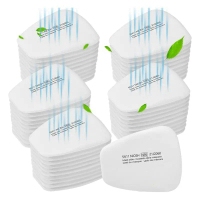 Penapis Respirator, 100PCS, 5N11, Kapas Penapis Zarah 5N11, Serasi dengan Topeng Respirator Siri 620