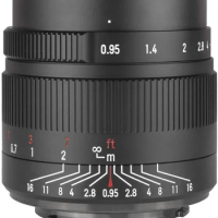 7artisans 35mm F0.95 Manual Focus Fixed Lens Compatible with Fuji X-A1 X-A10 X-A2 X-A3 A-at X-M1 XM2 X-T1 X-T3 X-T10 X-T2 X-T20