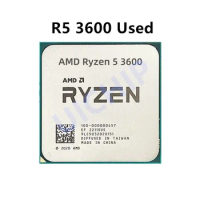 AMD Ryzen 5 3600 R5 3600 3.6 GHz Used GAMING Zen 2 Six-Core Twelve-Thread CPU Processor 7NM 65W L3=32M 100-000000031 Socket AM4