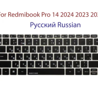 Russian language keyboard cover for XIAOMI MI NOTEBOOK PRO 2024 Redmibook Pro 14 15 2023 2019 Redmibook 16 Mi Laptop Pro 15