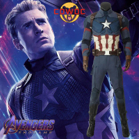 【110-180cm】Captain America Costume Boy Marvel Avengers Superhero Cosplay Super Hero Iron Man Adult C