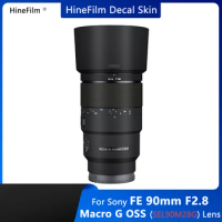 for Sony 90 2.8 Lens Decal Skin SEL90M28G Wrap Cover for Sony FE 90mm F2.8 Macro G OSS Lens Sticker FE90 F2.8 Skin 90F2.8