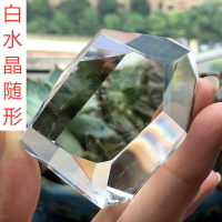 梵天透體阿賽高頻療愈能量石白水晶七彩虹原石隨形原礦資料庫