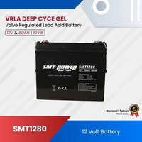 SAMOTO Battery 12V 80AH Baterai Aki Kering UPS VRLA SMT POWER SMT1280