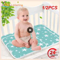 1/2PCS Waterproof Diaper Reusable Diapers For Children Portable Foldable Baby Changing Mat Waterproof Mattress Sheets