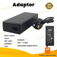 Adaptor 19v 3.42A Adapter DC Switching 19 Volt 3.42 Ampere Gaine Free Kabel