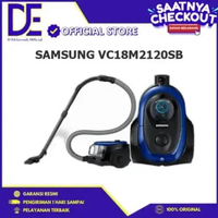 SAMSUNG VC18M2120SB Vacuum Cleaner 380 W Canister Anti-Tangle Turbin Vitality Blue