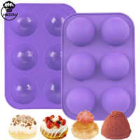 Semi Sphere Chocolate Bomb Mold Dome Silicone Mould Chocolate Cake Jelly Pudding Soap Round Shape Circle Half Sphere Cake Mould