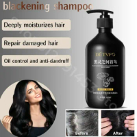 Polygonum Multiflorum Shampoo for White Hair Turns To Black Professional Blackening Growth Hair Nourishing Ati Hair Loss 500ml