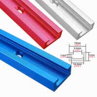 T Track Woodworking T-slot Slide Track Aluminium Miter T-Track,T-slot Miter Track Jig T Screw Fixture Slot Saw/Router Table Tool