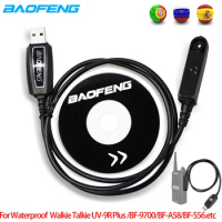 Original Baofeng UV-9R Plus USB Programming Data Cable Driver CD For Baofeng UV9R Plus BF-9700 9rhp A-58 S56 Waterproof CB Radio