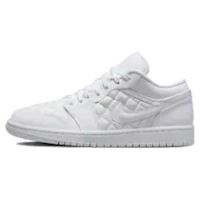 WMNS AIR JORDAN 1 LOW QUILTED TRIPLE WHITE