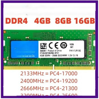 Ram Memory DDR4 8GB 16GB 2133 2400 2666 3200 MHZ PC4 17000 19200 21300 25600 Sodimm Notebook Laptop Memoria RAM