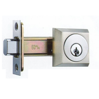日規輔助鎖 60mm 銀色 三鑰匙 日式 方型 房門鎖 通道鎖 客廳鎖