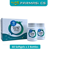 Nutrilife Omega3 Fish Oil 1400mg 60 Softgels x 2 Bottles (TWIN) EXP:12/2027 [ Omega 3 DHA EPA Farmas