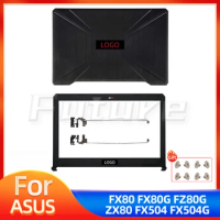 New Laptop Case For ASUS FX504 FX504G FX504GD FX504GE FX80 FX80G FX80GD LCD Back Cover LCD Front Bezel Hinges