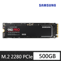 SAMSUNG 三星 搭 2TB HDD ★ 980 PRO 500GB M.2 2280 PCIe 4.0 ssd固態硬碟(MZ-V8P500BW)