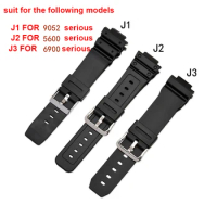Watch strap for Casio Sports Watch band 16mm*26mm TPU Rubber Strap for Casio G-shock 9052 5600 6900 Series Watch Belt
