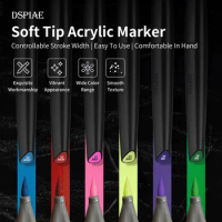 Dspiae Soft Tip Acrylic Marker Painting Coloring pen For Gundam Model Making Hobby DIY Tools Accessory