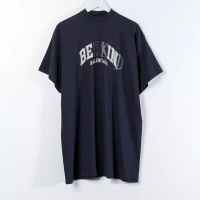 Balenciaga Kaos BALENCIAGA BE KIND LOGO BLACK TSHIRT 100% ORIGINAL