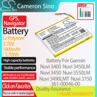 CameronSino Battery for Garmin Nuvi 3400 Nuvi 3490LMT Nuvi 3450LM Nuvi 3450 fits Garmin 361-00046-00 GPS,Navigator battery 3.70V