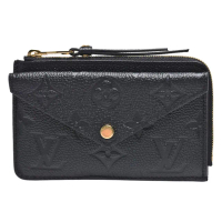 【Louis Vuitton 路易威登】M69421 RECTO VERSO經典Empreinte皮革拉鍊鑰匙/零錢包(黑)