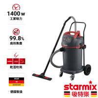 【德國Starmix吸特樂】1400W 45L 強力型渦輪旋風式乾溼吹三用吸塵器(【 NSG-1445】)