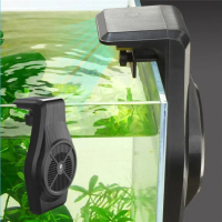 Penyejuk Mudah Tangki ikan penyejukan kipas Boleh laras Mini Akuarium Chiller kipas Digantung Tangki