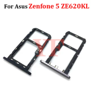 For Asus Zenfone 5 5Z ZE620KL ZS620KL 5 Lite 5Q ZC600KL Sim Card Slot Tray Holder Sim Card Reader Socket